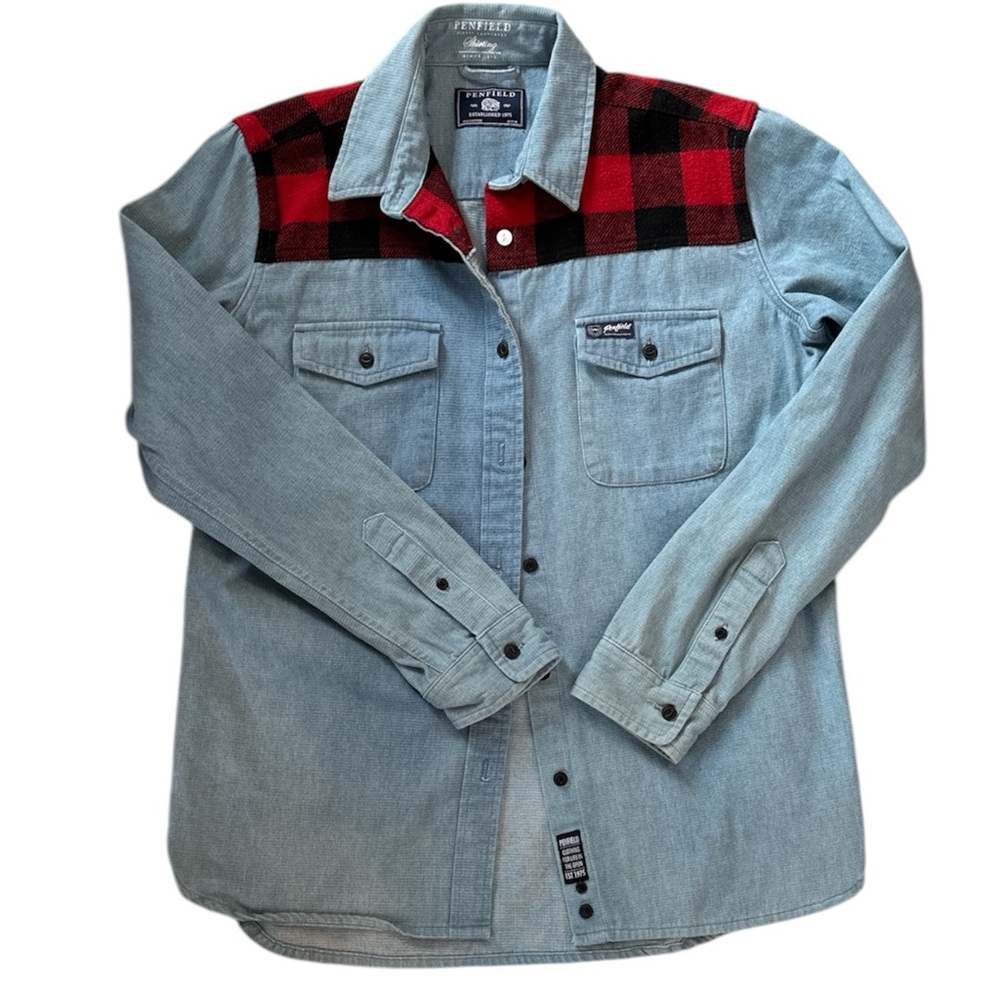 PENFIELD Denim Shirt with Buffalo Check